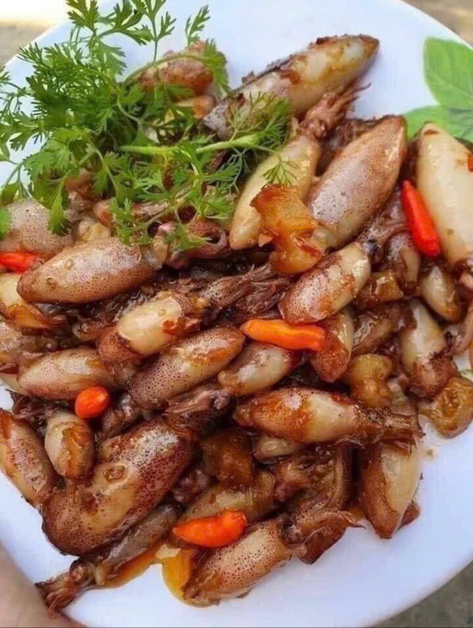 Mực sim hấp