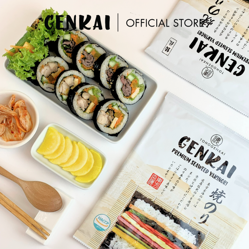 Rong Biển Cuộn Cơm Hàn Quốc Genkai 20g ( 8-9 Lá)