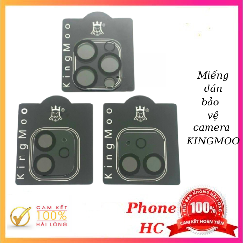 Miếng dán bảo vệ camera KINGMOO dành cho ip các dòng ip 12, 12 Pro, 12 Pro Max