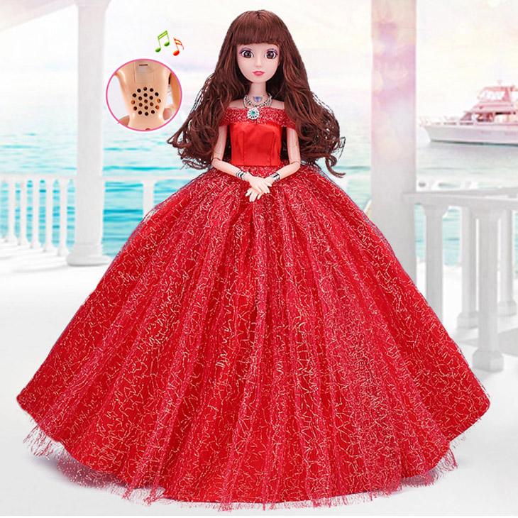 Búp Bê Cô Dâu Xinh Đẹp Đỏ Tặng Kèm Phụ Kiện 08 Món + 03 Váy Ngắn Phiên Bản