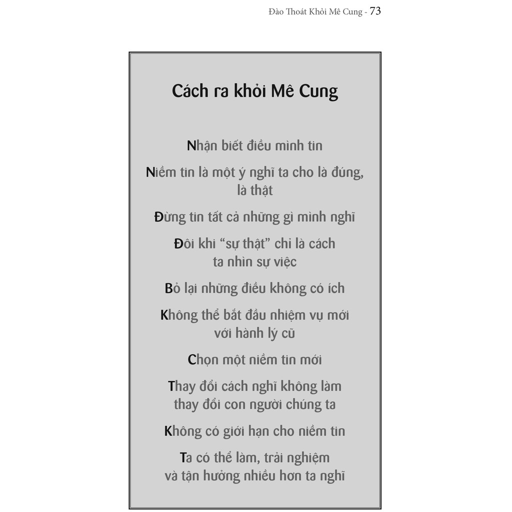 Sách-Đào Thoát Khỏi Mê Cung(Out Of The Maze)
