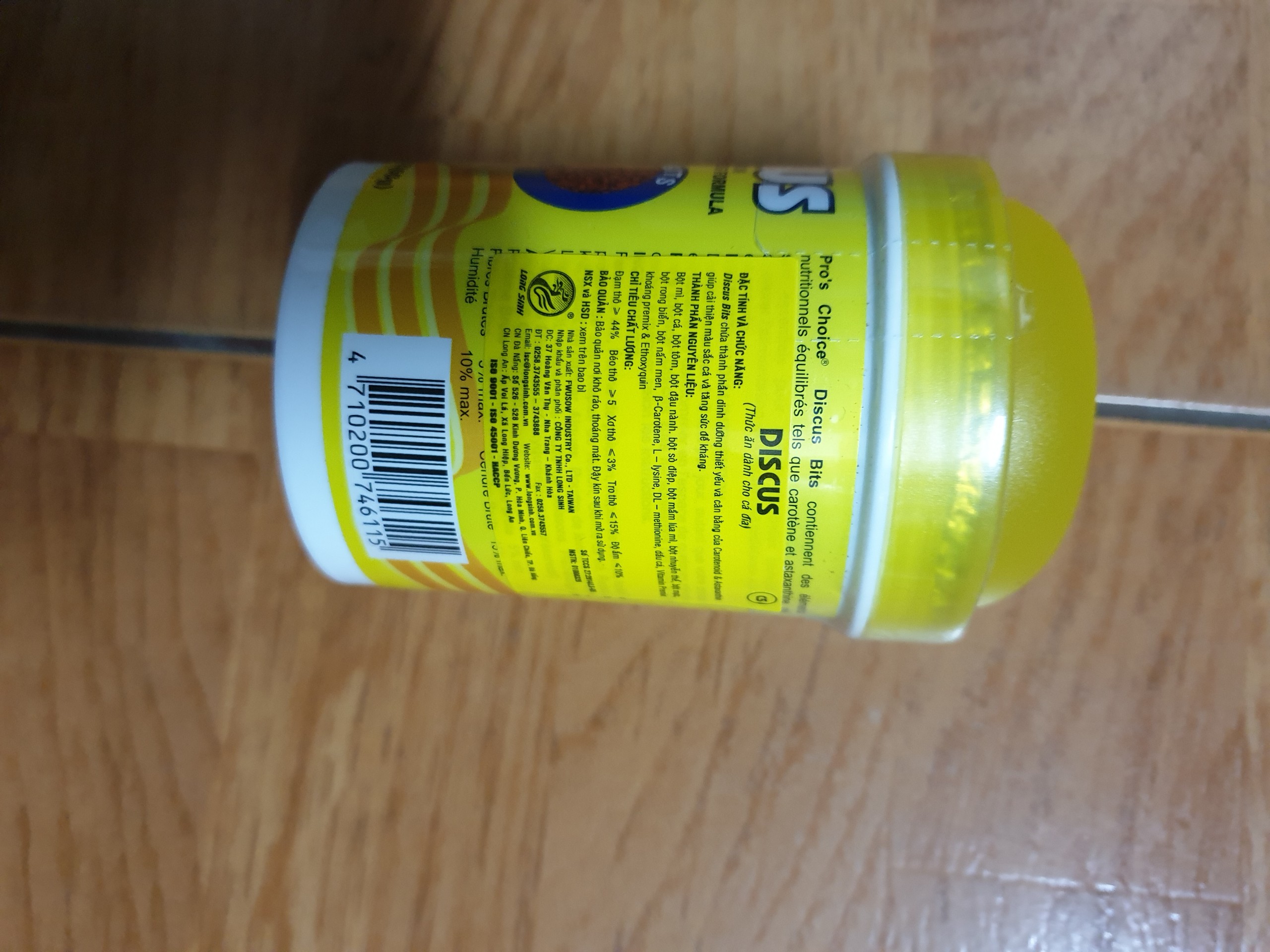 Hũ Thức Ăn Cá Dĩa Pro's Choice 60g (Dạng Viên) - Thức Ăn Cá Đĩa Cao Cấp