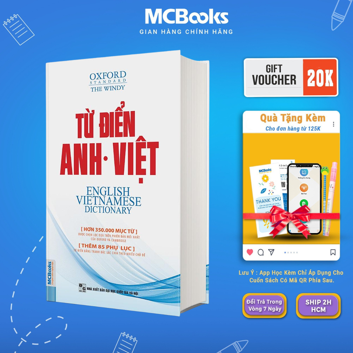 Book-English-Vietnamese Dictionary (Paperback)-McBooks