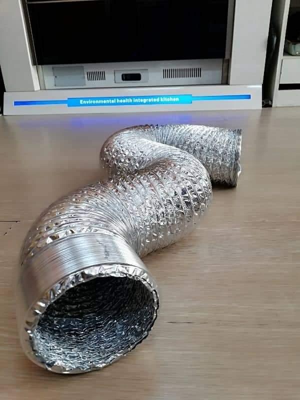 Range Hood Silver Pipe D125Mm X 8m