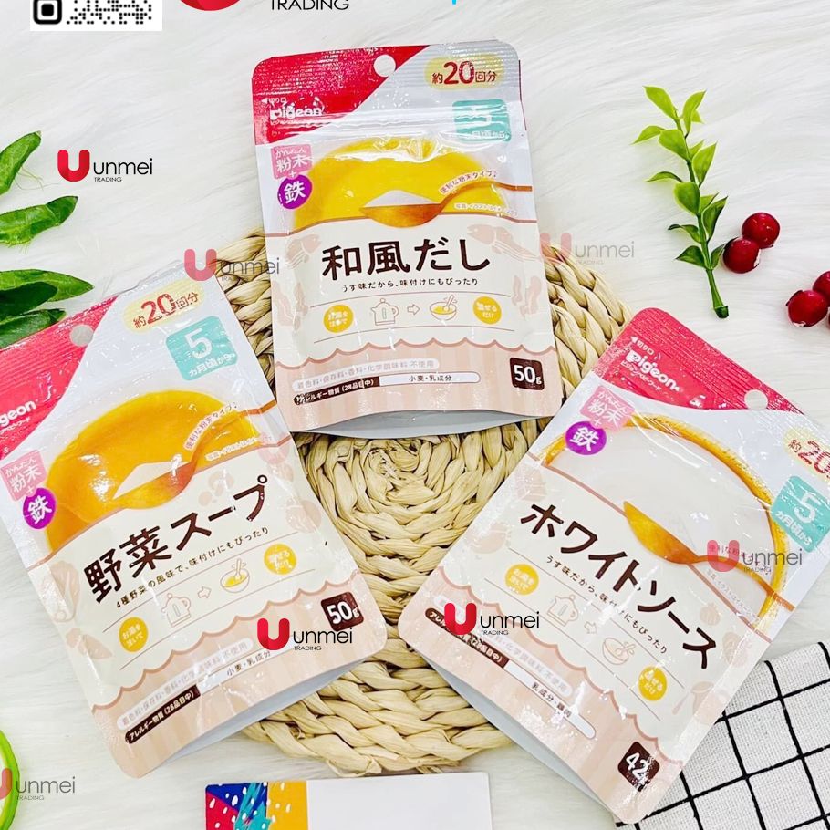 Bột Dashi Pigeon cho bé từ 5 tháng Nhật Bản