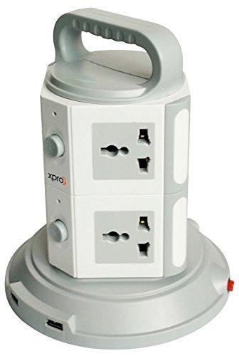 Ổ Cắm Điện 2 Tầng Đa Năng Có 2 Cổng Usb Tiện Dụng