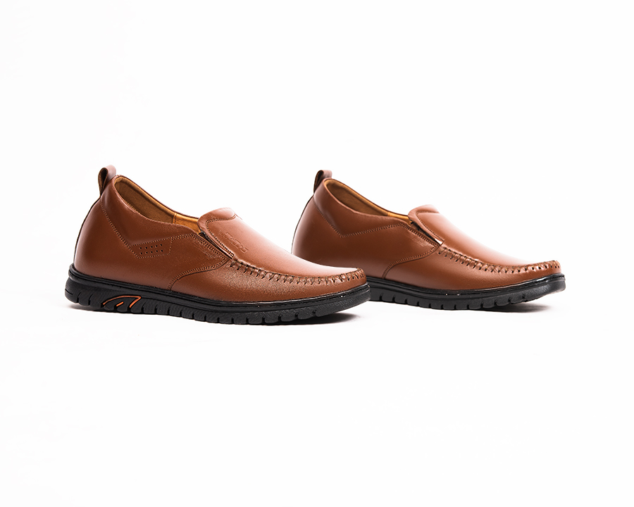 [ 5CM ] Giày Tăng Chiều Cao Nam T&TRA S1064 Nâu Bò