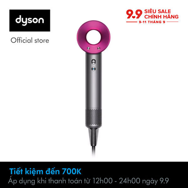 Máy sấy tóc Dyson Supersonic™ [Trả góp 0%] (Kim loại/Hồng Fuchsia) - Từ Dyson Việt Nam nhập khẩu