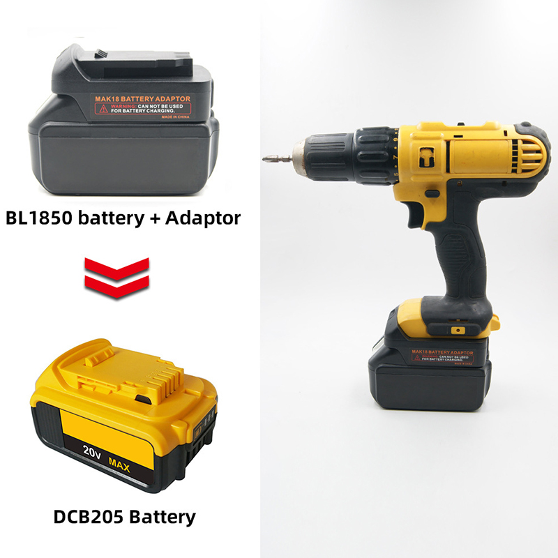 Ridgid 18V To Dewalt 20V MAX Battery Adapter – Convert Your Tools To Use Dewalt Li-Ion Batteries (Adapter Only, No Battery)