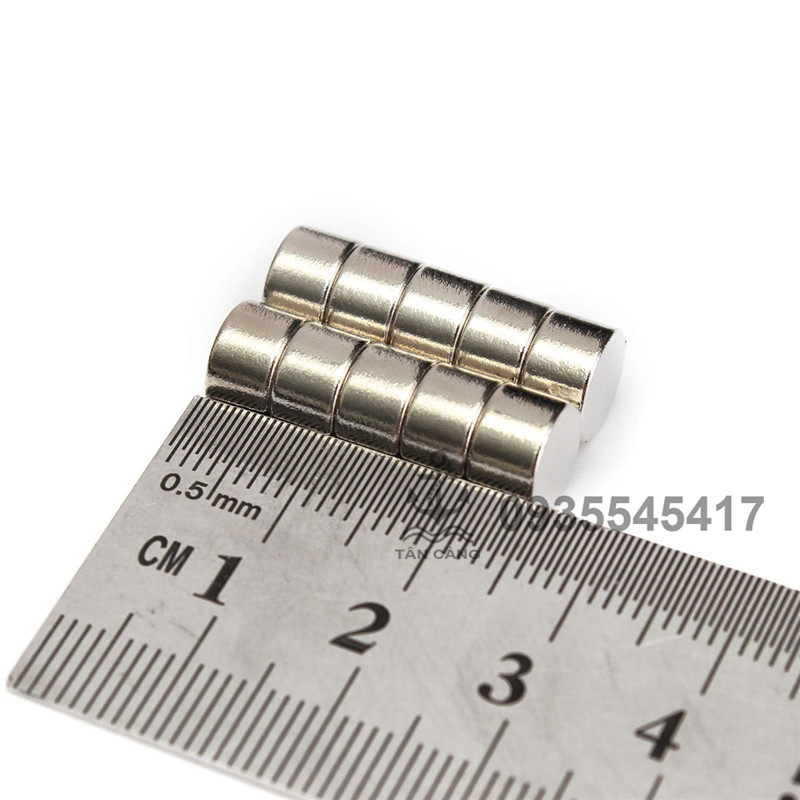 combo 10 Nam châm tròn 8 x 5 mm