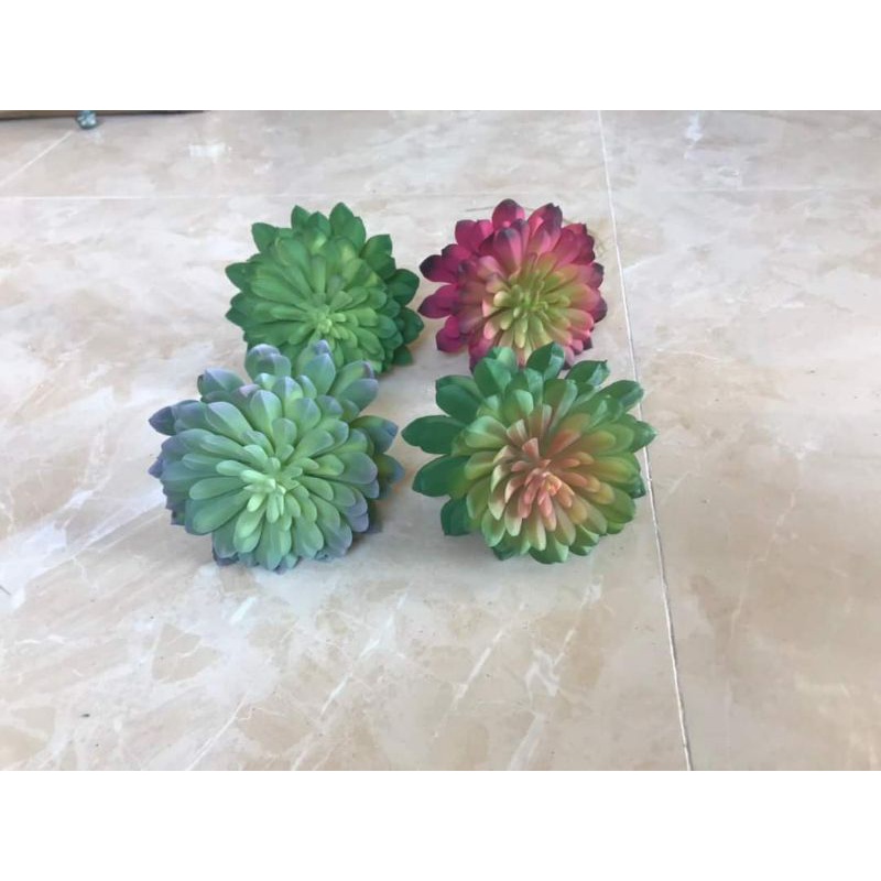 sen đá giả - sen đá silicon mã 02 kèm chậu