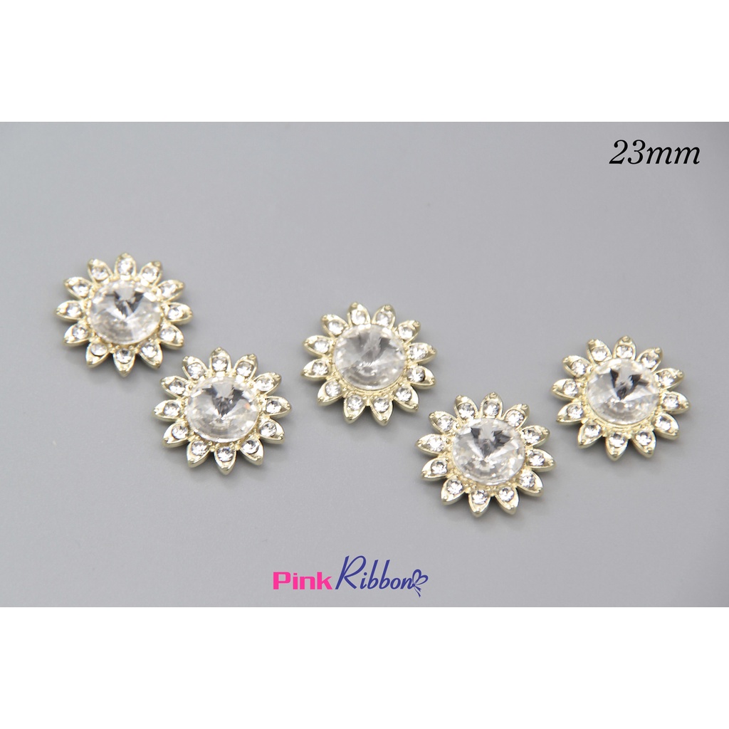 Charm mặt trời đá trong 23mm
