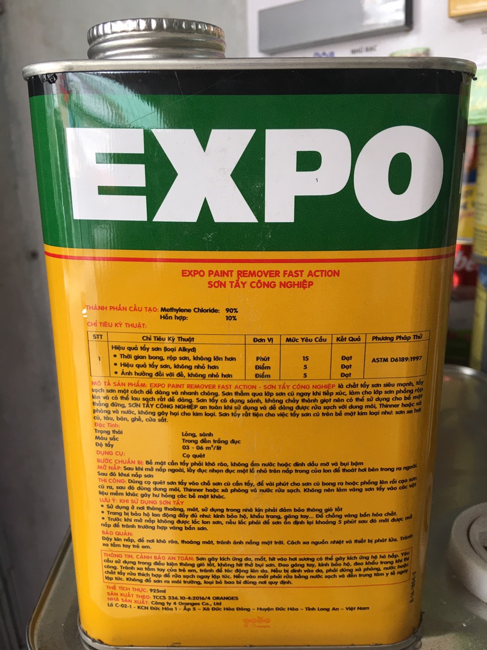 Tẩy sơn cực mạnh  Expo 2 lon (lon1 lít)