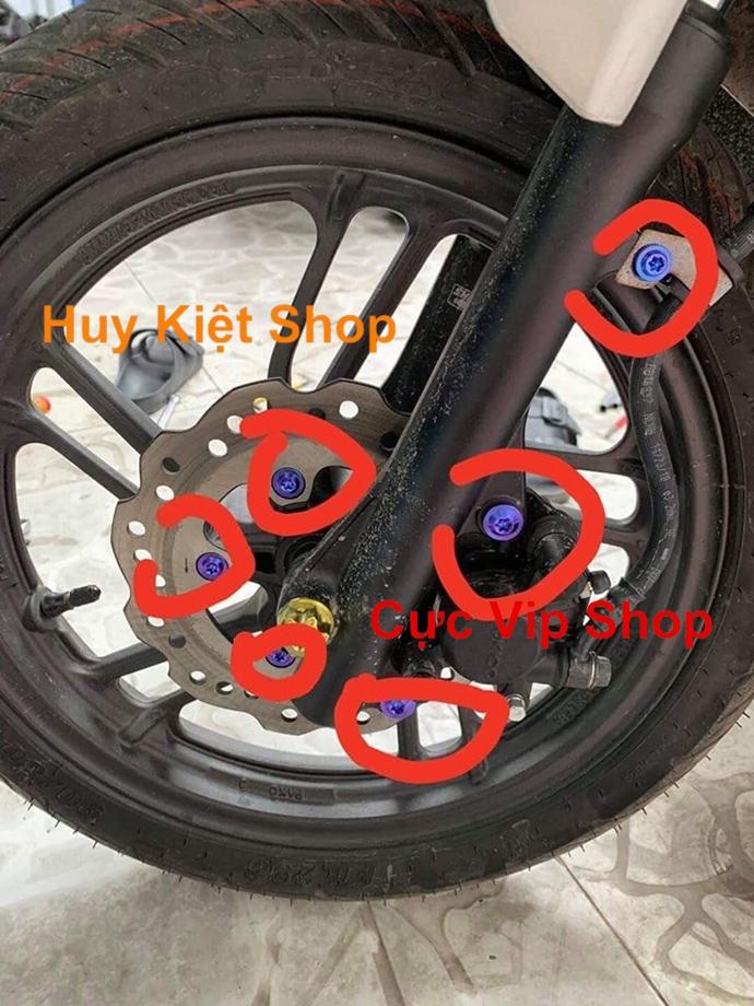 (INB MÀU) Ốc Titan Cao Cấp GR5 8ly MS1958