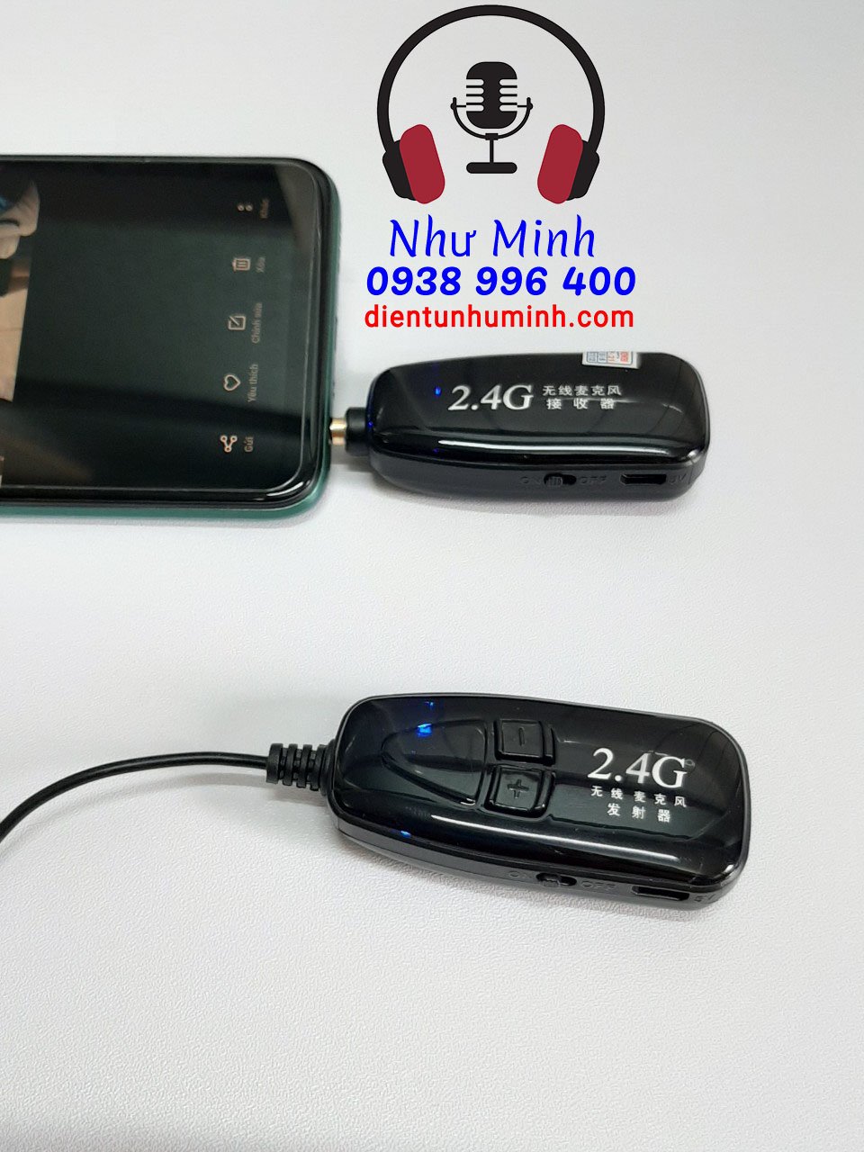 Micro không dây cài áo 2.4G