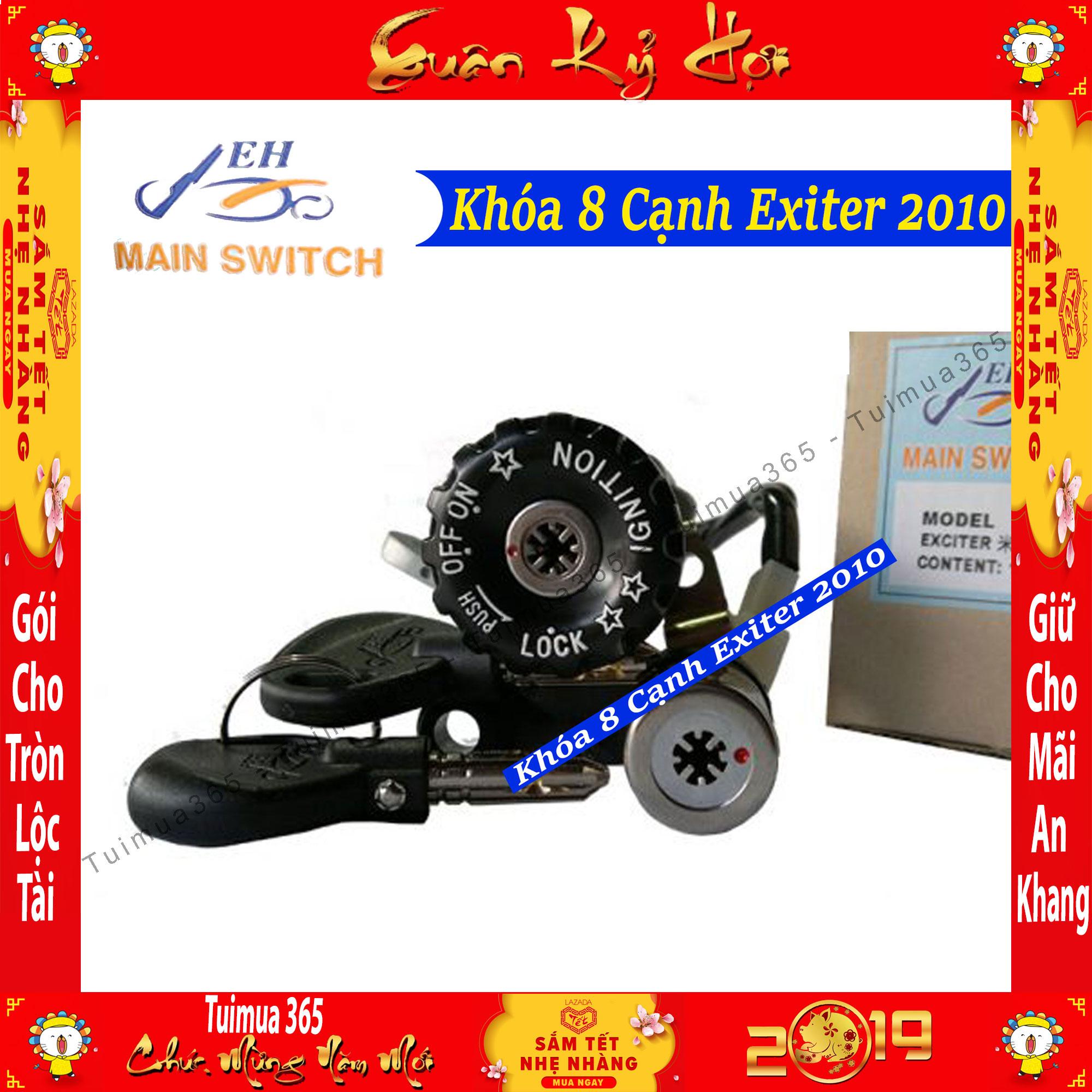 [HCM]Ổ Khóa Chống Trộm 8 Cạnh Xe Exciter 2010