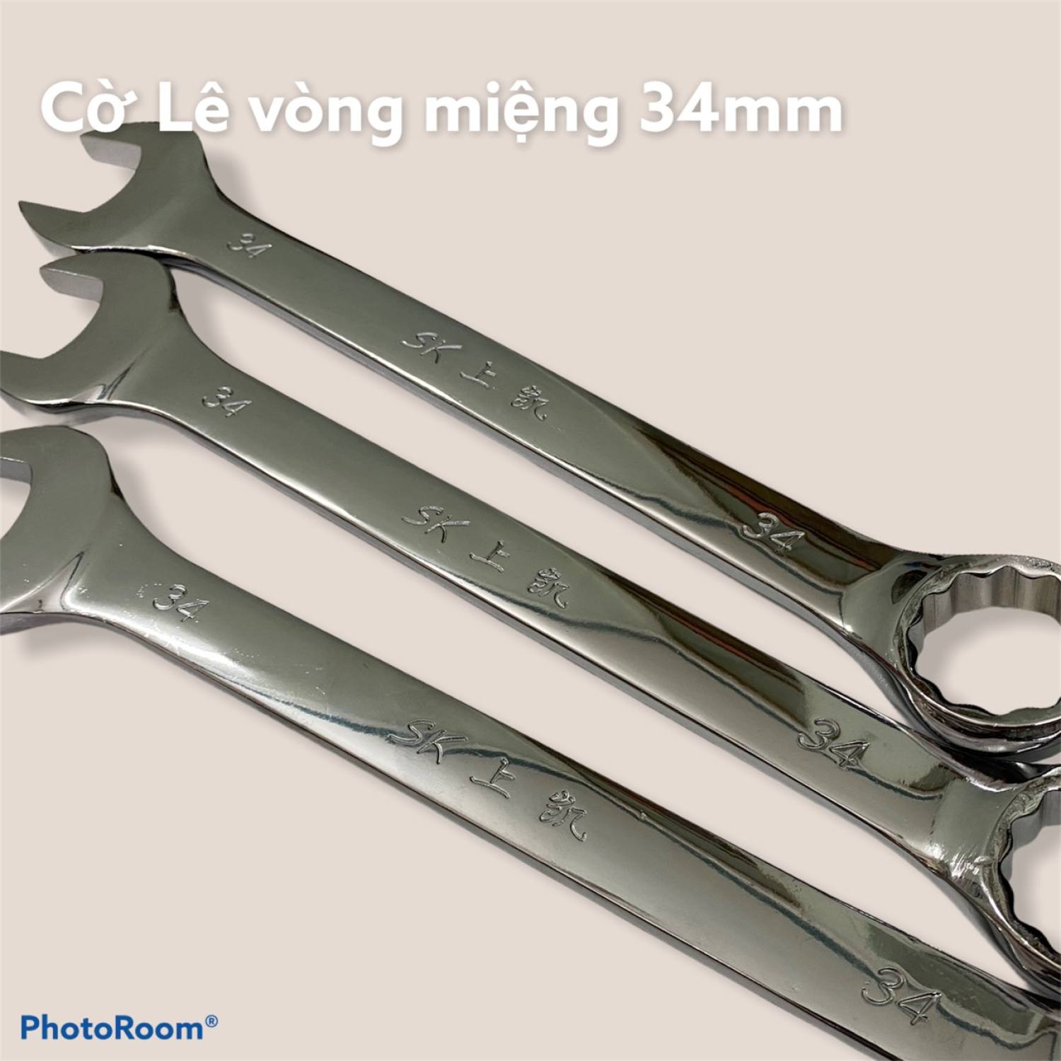 Cờ lê vòng miệng 34mm 2 đầu