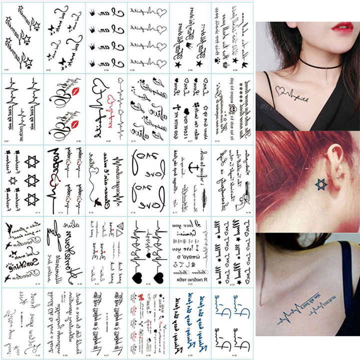 Set 30 miếng dán hình xăm