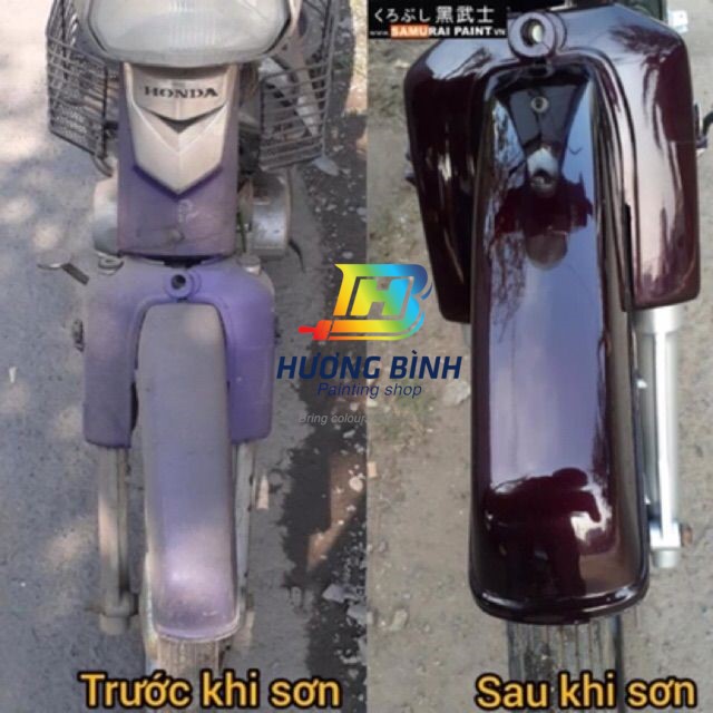 Sơn xịt Samurai màu Tím Nho Dream - UCH611 + TCH611 (QK xin lưu ý: sản phẩm là lựa chọn 2 loại sơn, chứ không phải combo 2 chai)