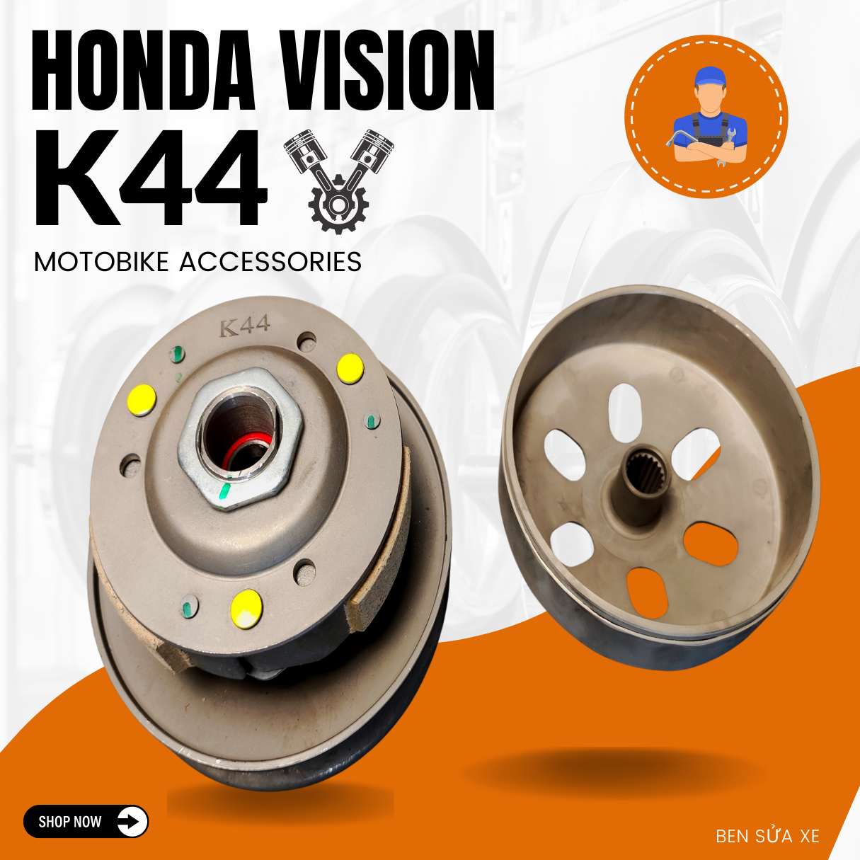 Bộ nồi sau honda vision k44