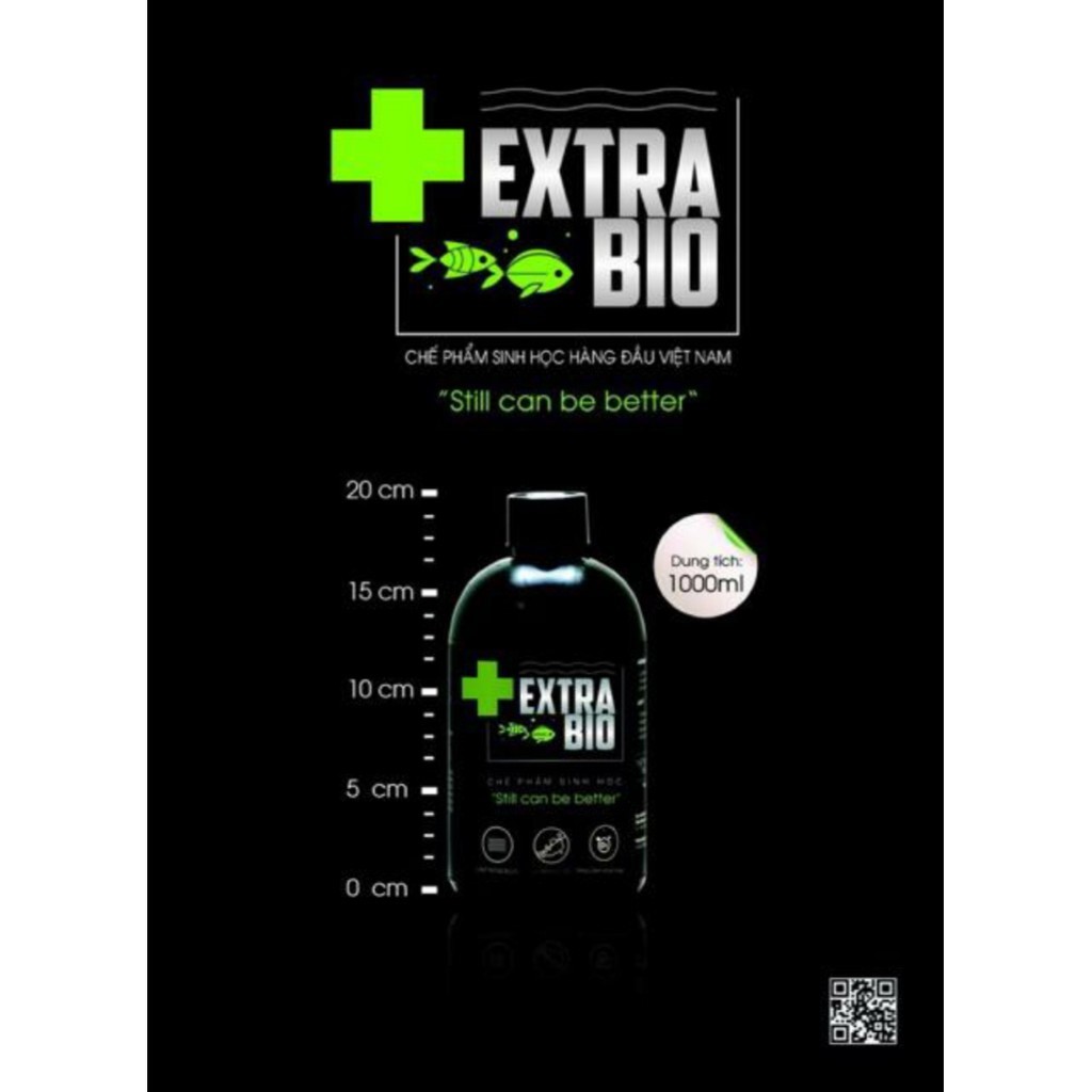 [HCM]Men Vi Sinh Extra Bio cao cấp cho cá cảnh - ExtraBio chai 1000ml