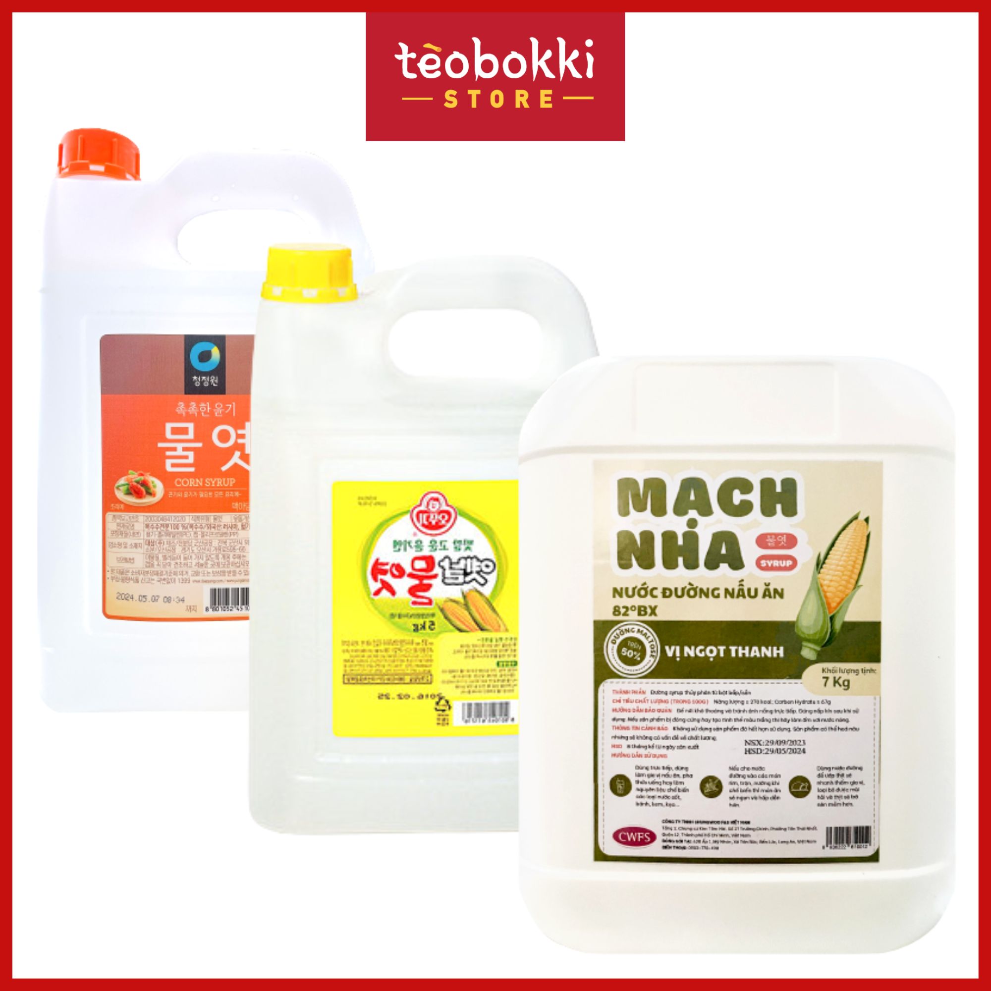 Can nước đường bắp Hàn Quốc (5kg - 7kg)