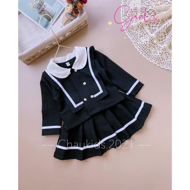 [Vest Xốp] Set váy bé gái mã 55066