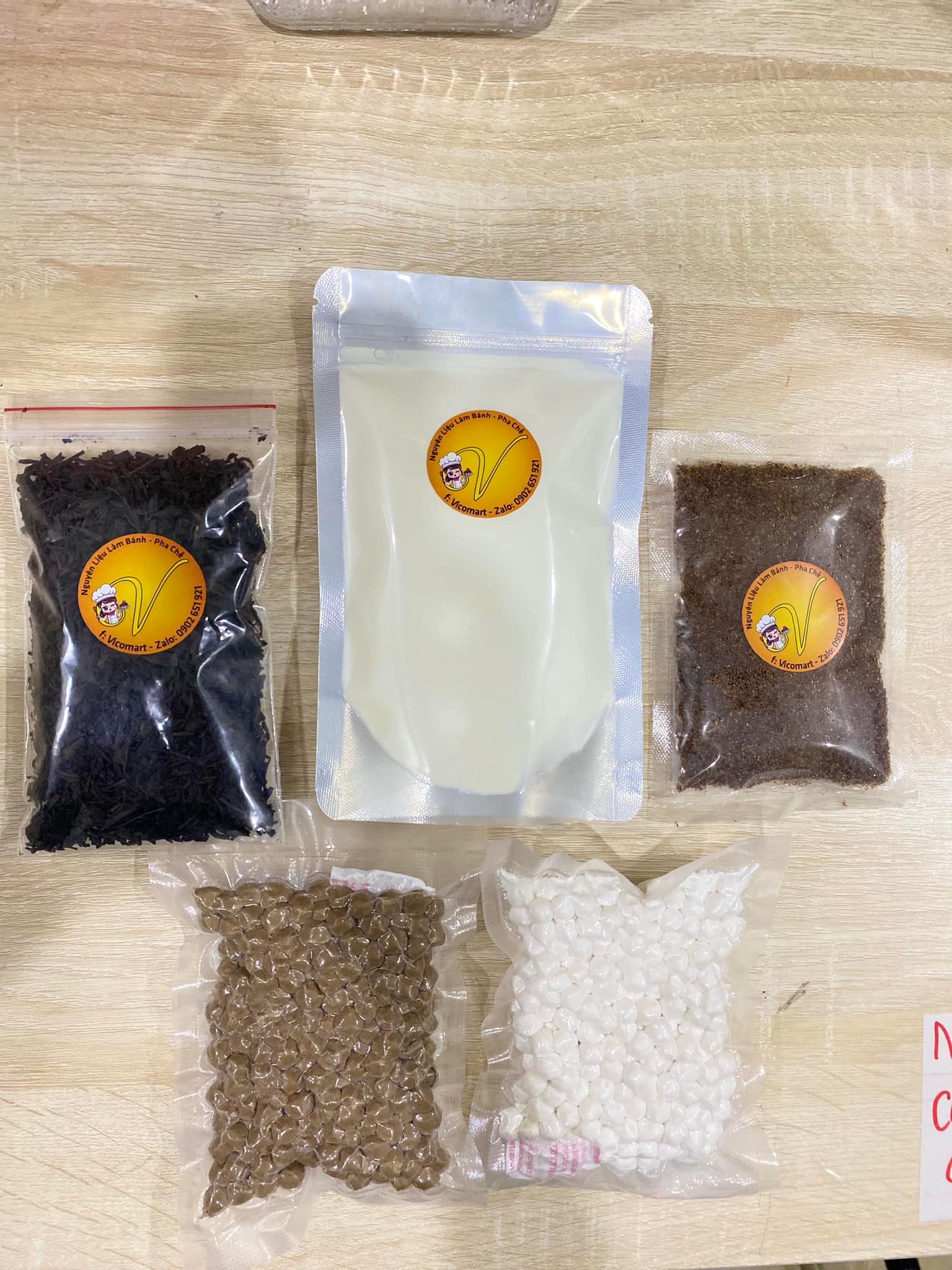 Set trà sữa Thái xanh / đỏ Vicomart