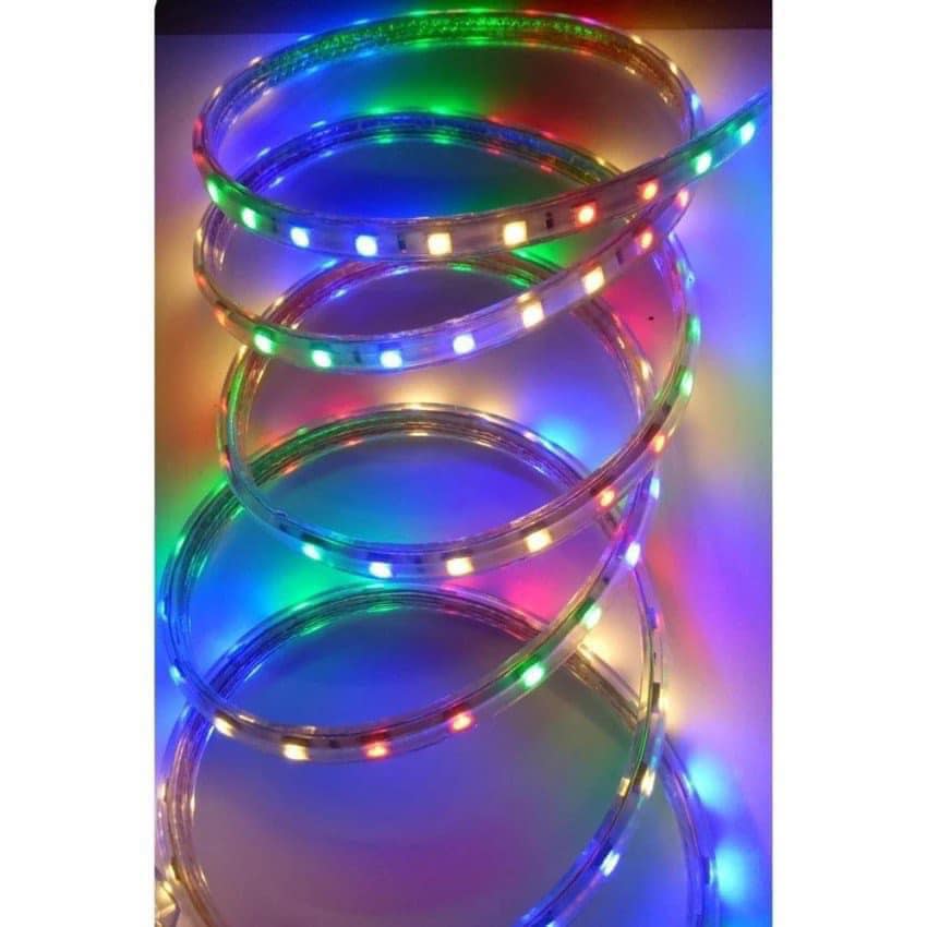 10m dây led nháy đuổi, dây đèn led, dây đèn led đuổi argb 16 triệu màu, , điều khiển bằng điện thoại, led 5050 ip65 cao cấp