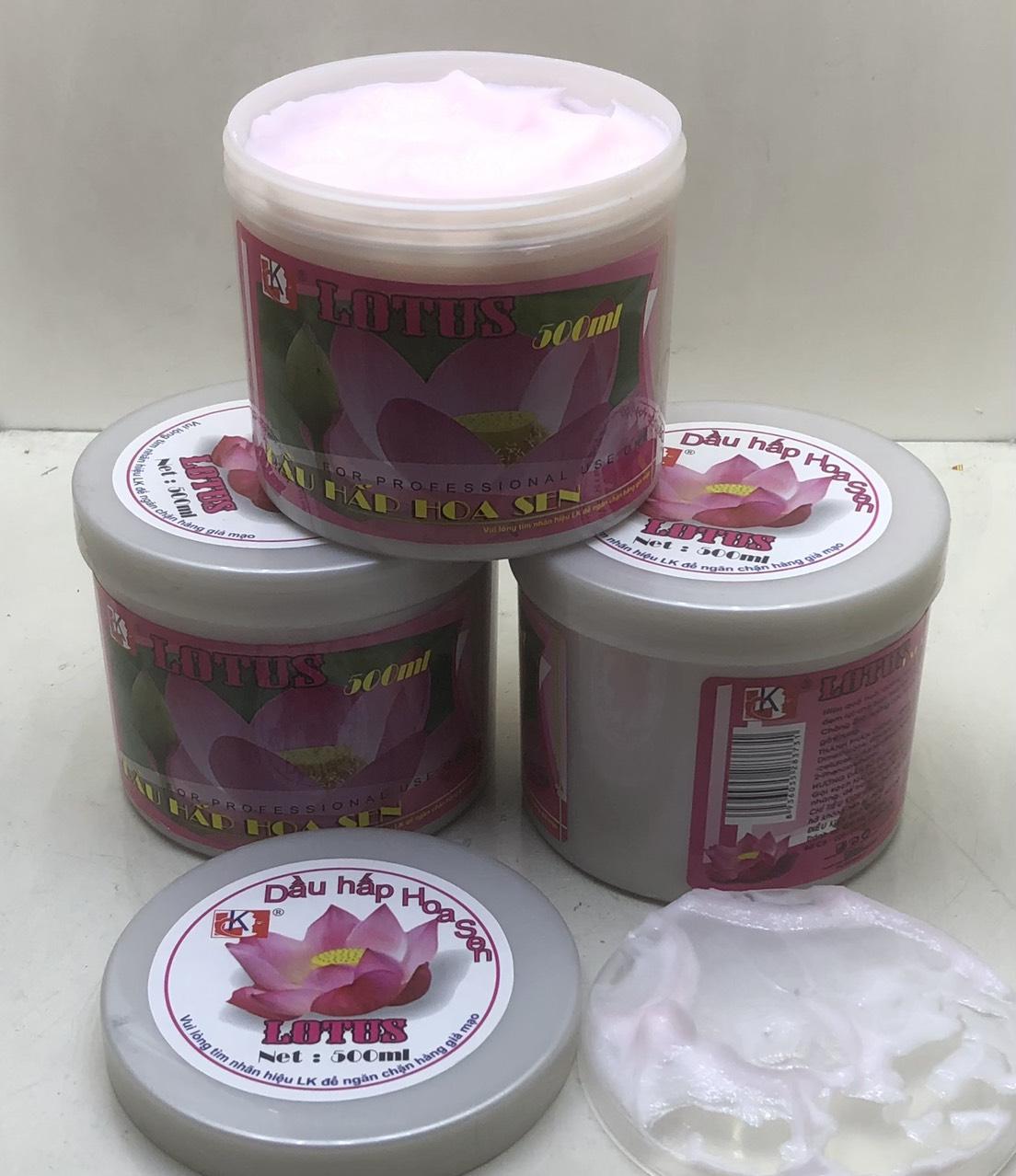 Dầu hấp dưỡng tóc hoa sen Lotus 500ml - 1000ml
