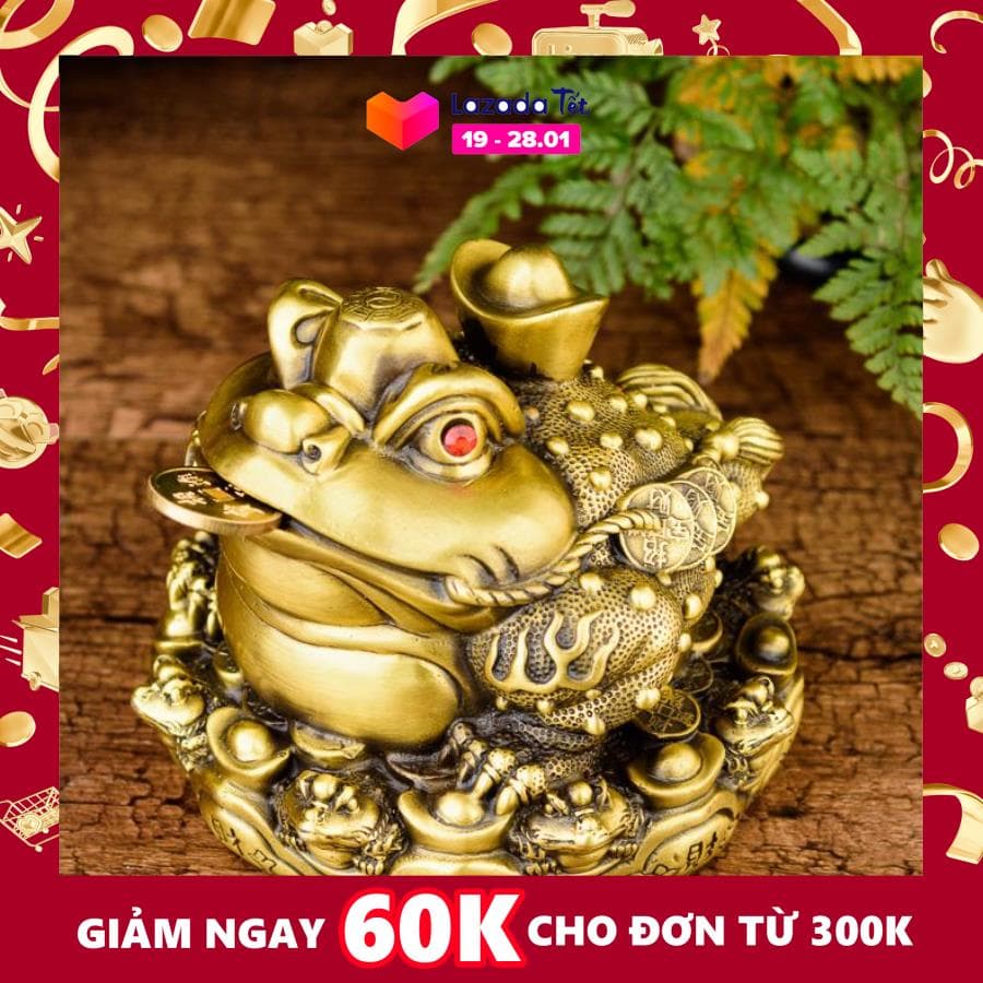 Tượng Thiềm thừ cóc ba chân tròn bằng đồng thau phong thủy Hồng Thắng. Văn hóa phẩm Phật giáo uy tín, giá tốt. Đồ thờ cúng giá tốt. 