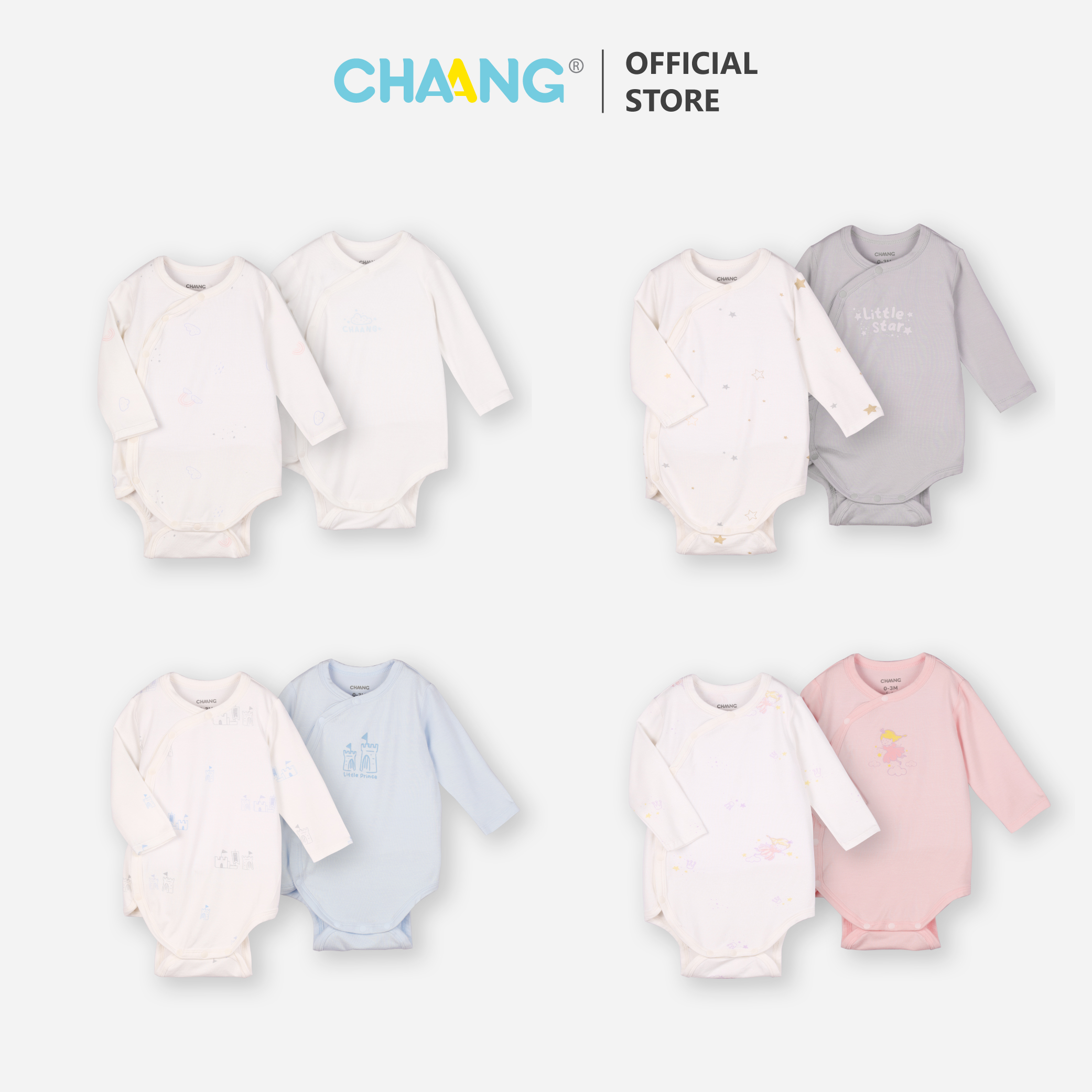 [CHAANG] Set 2 chiếc bodychip sơ sinh Fairy Chaang