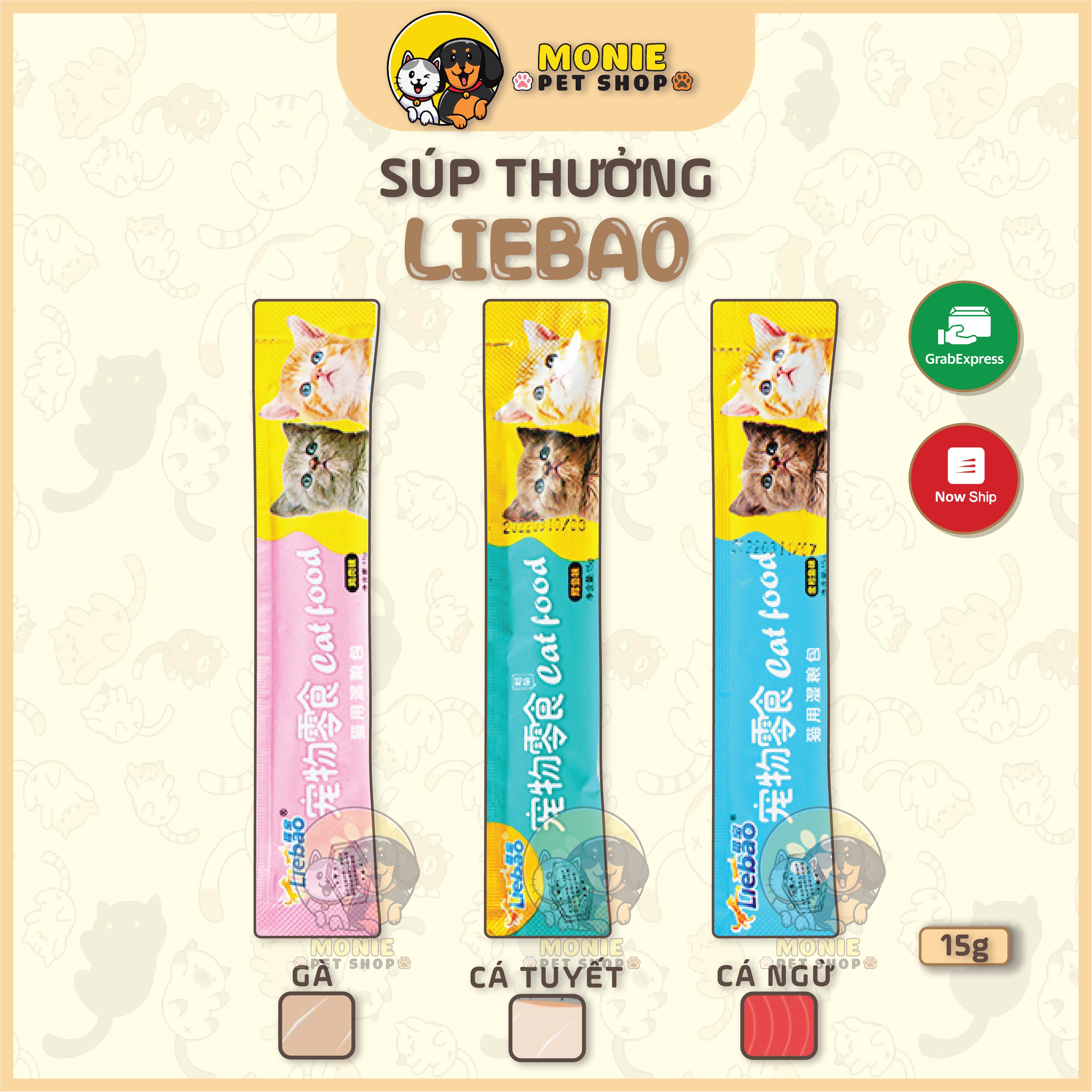 100 thanh Súp thưởng các loại cho mèo