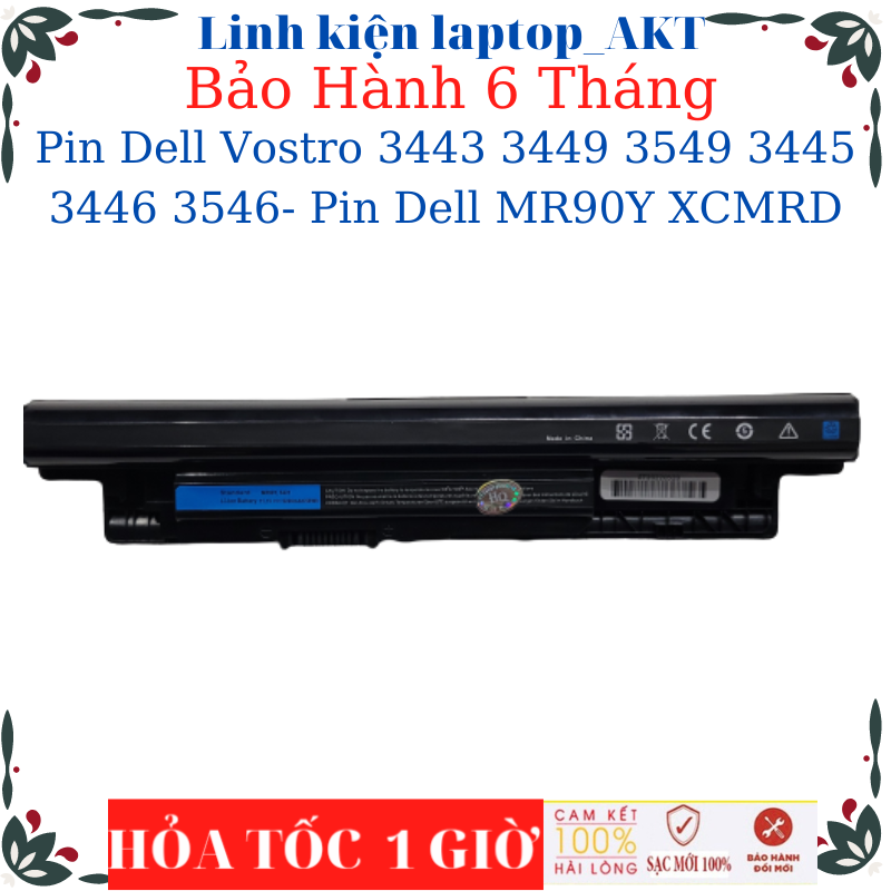 Pin laptop dell vostro 3443 3449 3549 3445 3446 3546- pin dell mr90y xcmrd