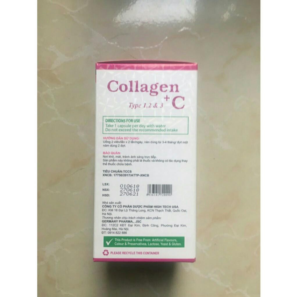 [HCM]ĐẹP Da Sáng Da - Collagen +C-60 Viên