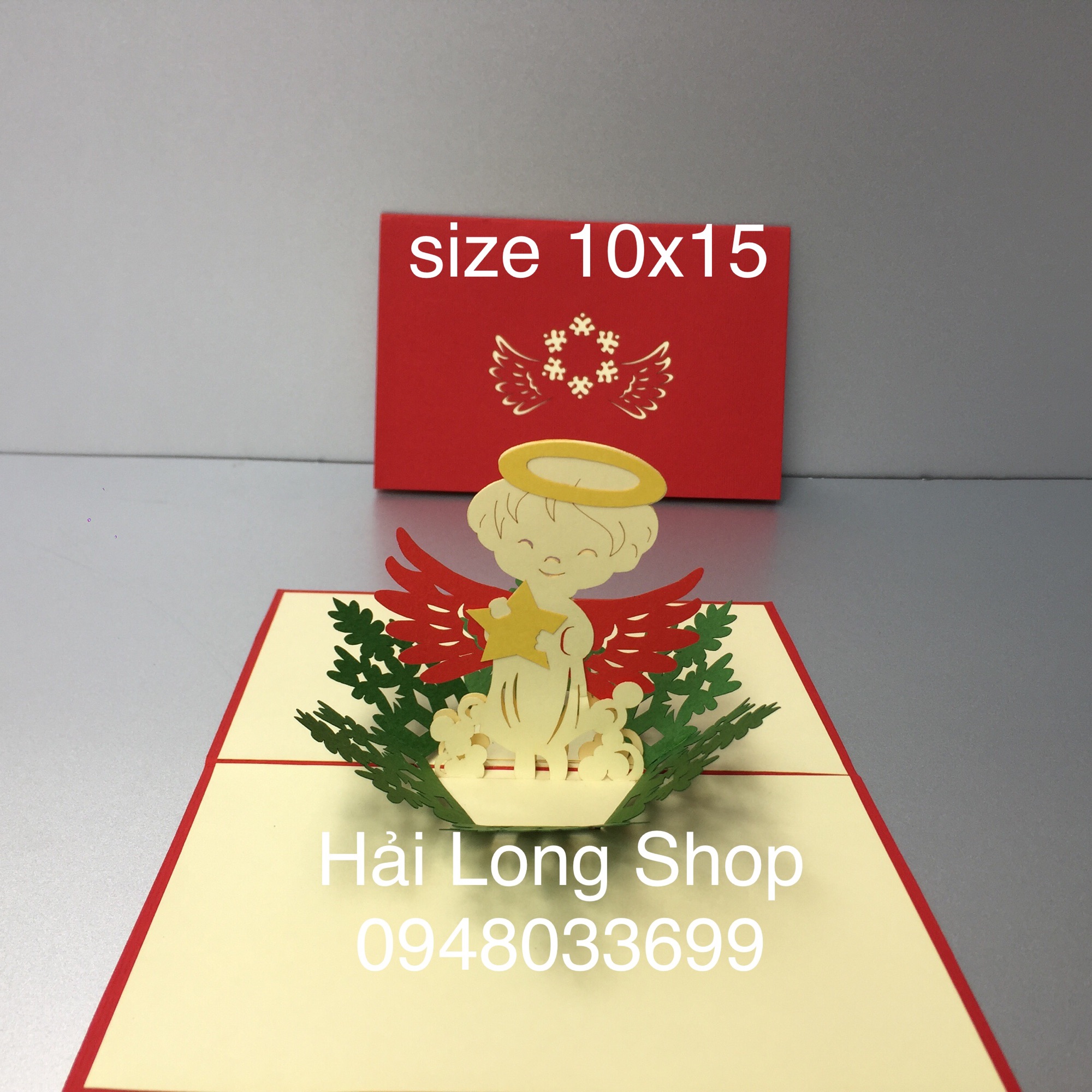 Thiên thần 1 - noel - thiệp 3d