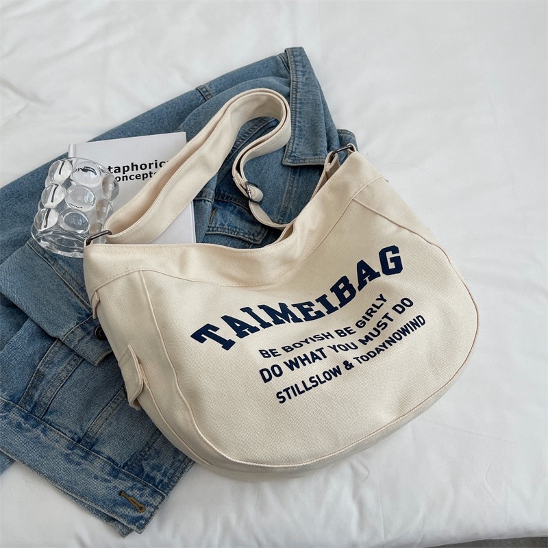 Túi đeo chéo canvas size lớn TAIMEIBAG - BS013