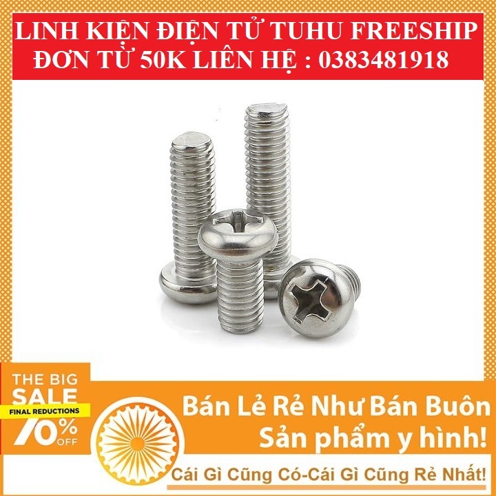 Ốc Vít Cỡ M3 Các Loại Độ Dài