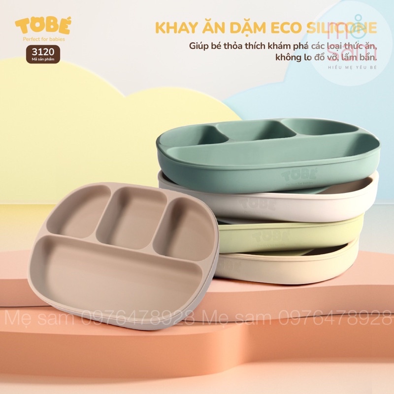 Khay Ăn Dặm Ecosilicon Tobé