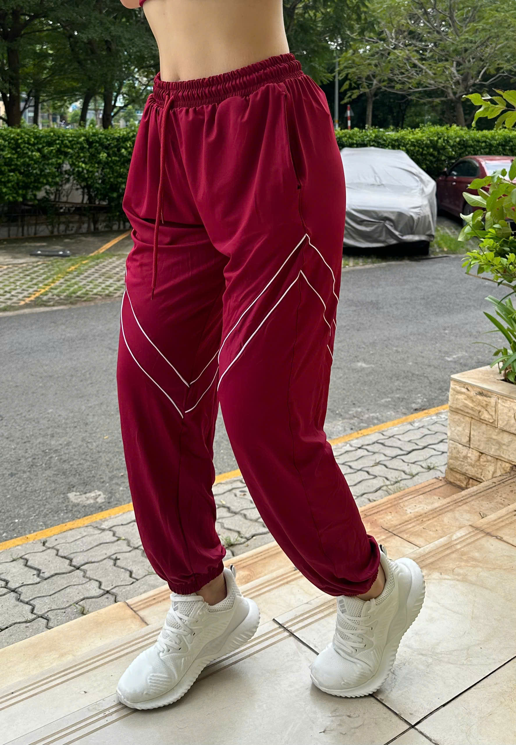 Quần jogger dài thể thao chất thun lạnh co giãn 4 chiều