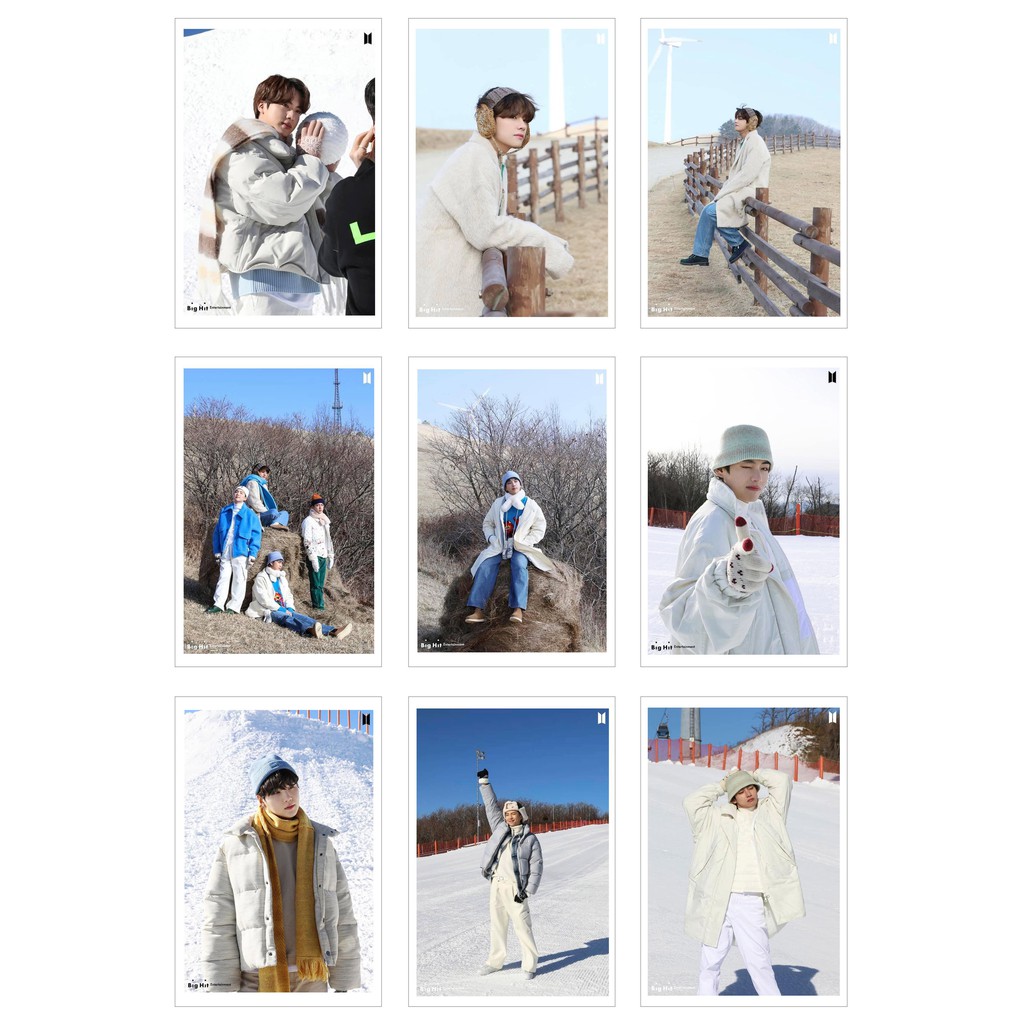 Lomo card 63 ảnh bts -winter package 2021 naver dispatch