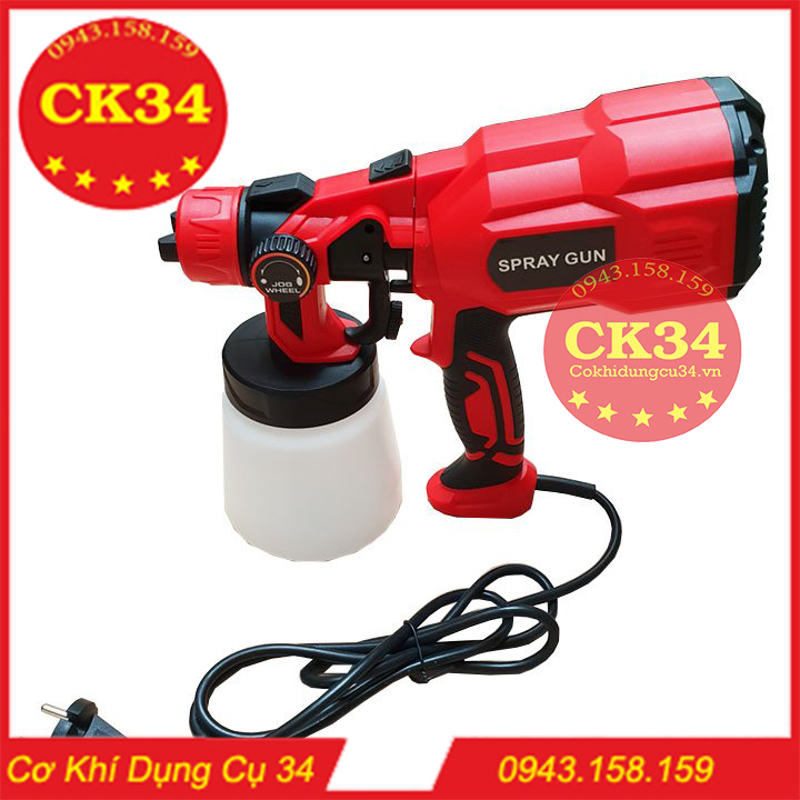 Máy phun sơn điện cầm tay mini 550w- Súng phun sơn điện