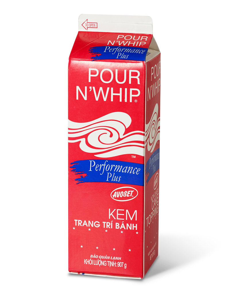 Kem topping pour N’ whip performance plus đỏ Rich 907G