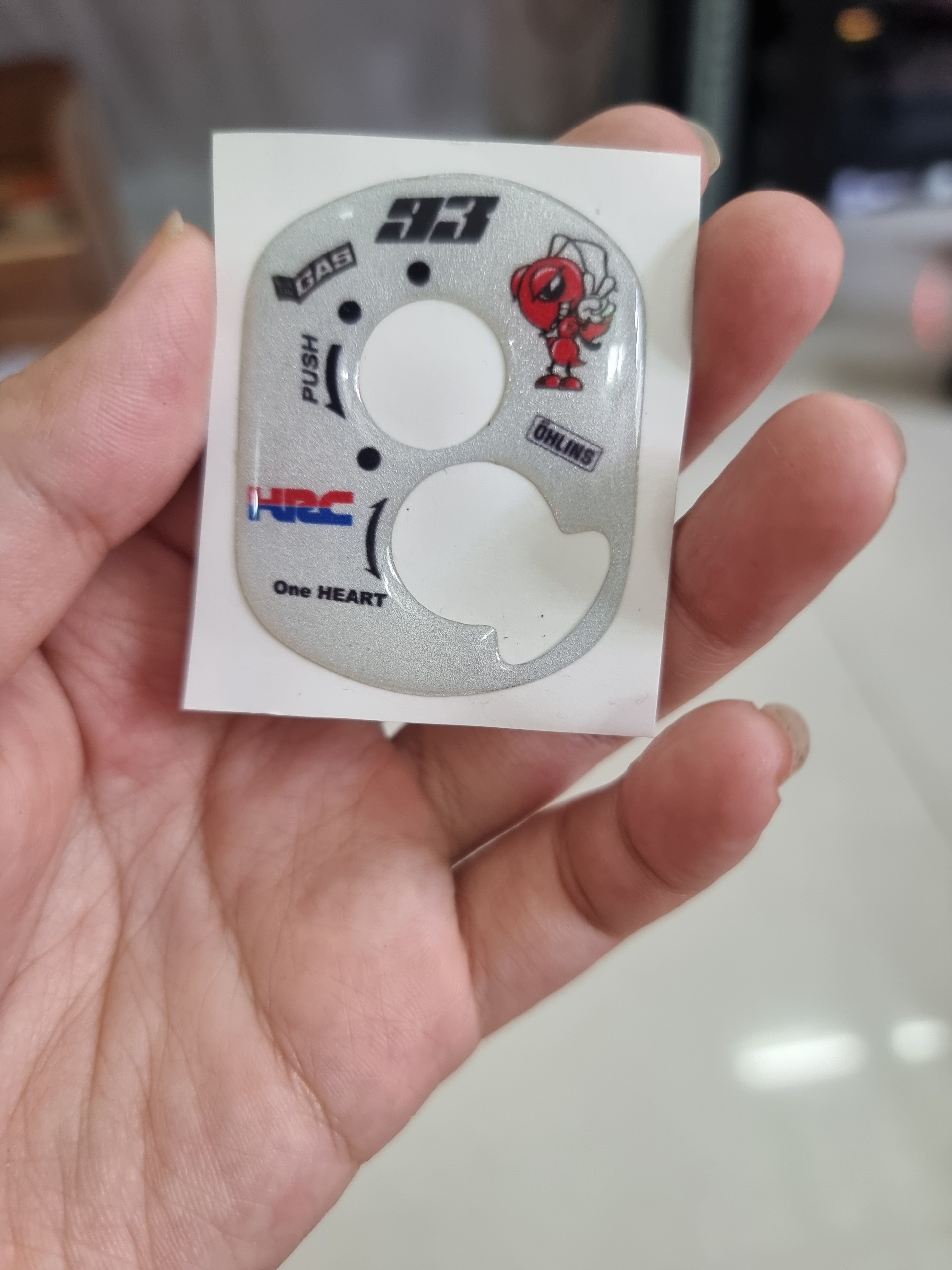 Tem nổi phản quang dán khóa xe honda wave vision 2013 lead...
