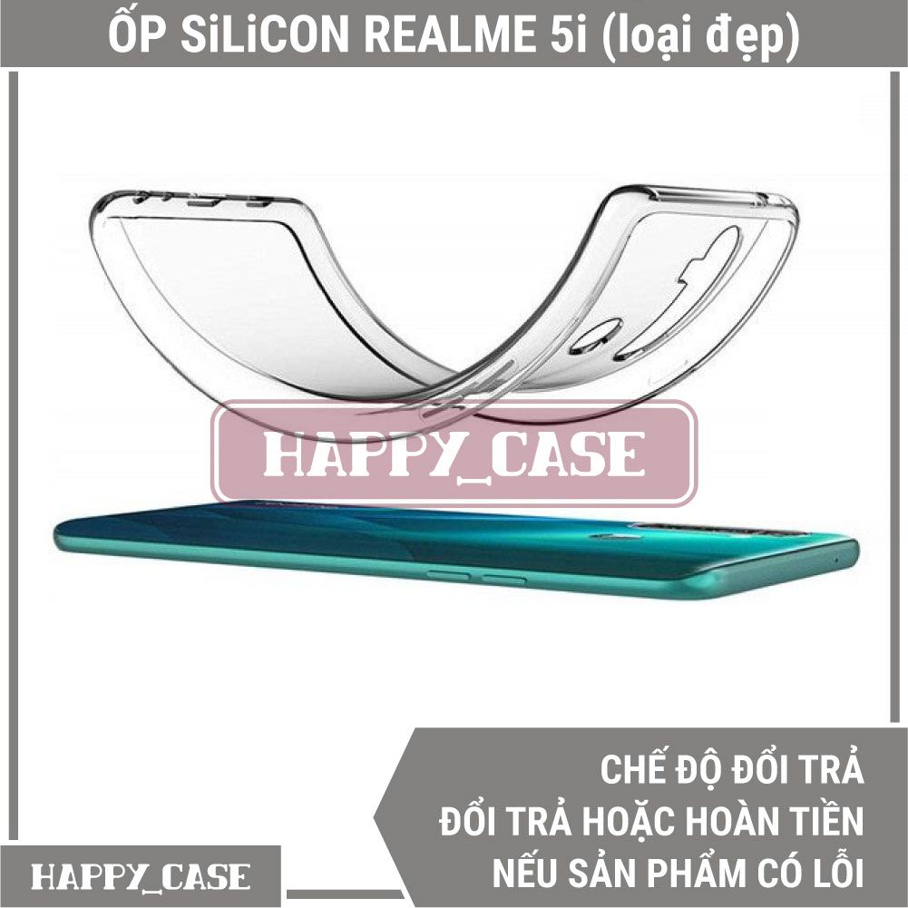 Ốp Lưng Điện Thoại Realme 5i (Loại Đẹp) Thin Transparent Silicon