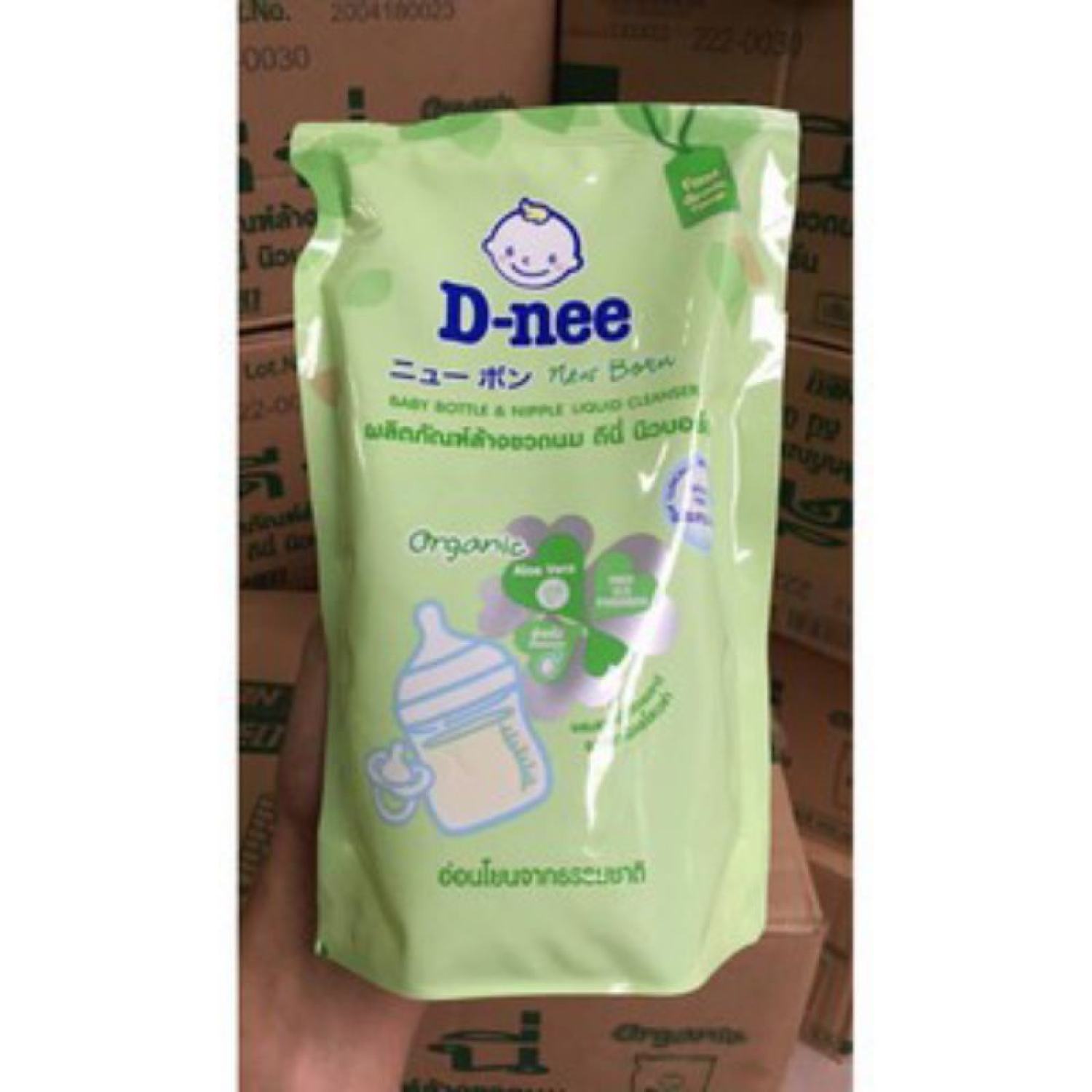 Mẫu mới - Chai/Túi Nước Rửa Bình Sữa Dnee Thái Lan 620ml/600ml