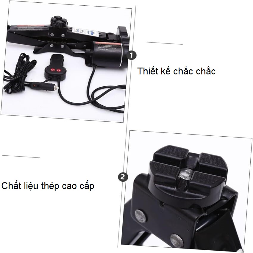 Bộ nâng kích gầm điện ô tô 12V nhãn hiệu ROGTZ TY35EJB - Hàng Nhập Khẩu