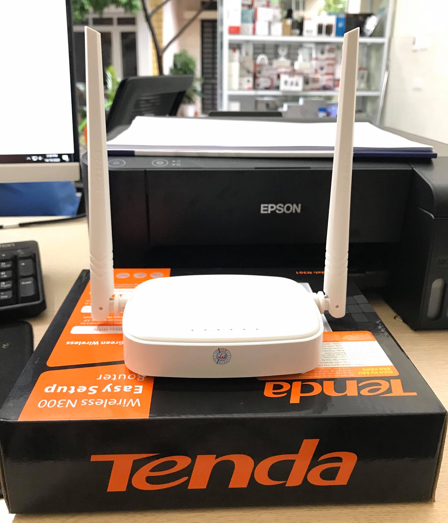 [HCM]CỤC PHÁT WIFI TENDA N301 2 RÂU