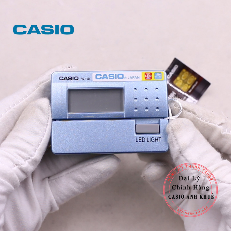 Đồng hồ báo thức du lịch - để bàn điện tử Casio PQ-10D-2RDF