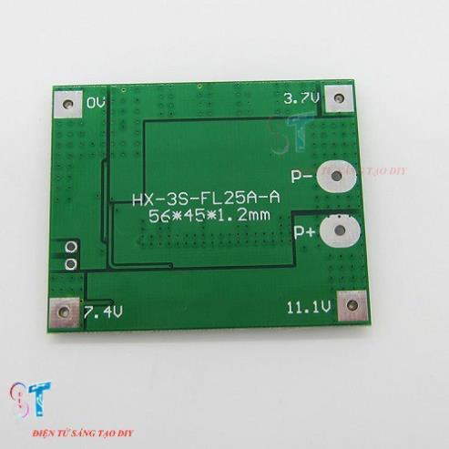Nsv MẠCH SẠC VÀ BẢO VỆ PIN 12V 3S 25A